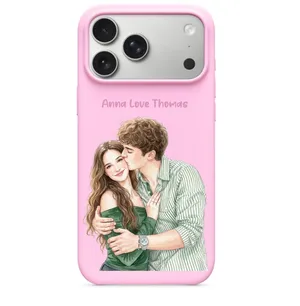 Custom Photo Watercolor Art- Personalized Leather Phone Case