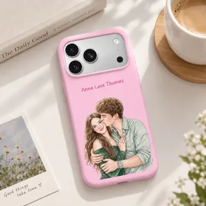 Custom Photo Watercolor Art- Personalized Leather Phone Case