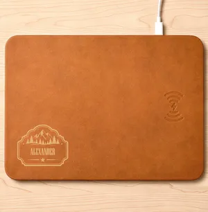Vintage Monogram - Personalized Wireless Charging Pad