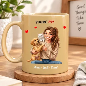 Personalized 3D Cartoon Photo Mug – Custom Daughter Portrait Coffee Cup