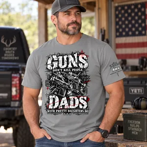 Guns Don't Kill People, Dads With Pretty Daughters Do - Personalized Shirt