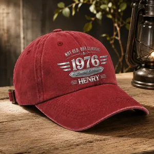Personalized Washed Denim Baseball Cap, Not Old But Classic, Unique Creative Gift for Husband