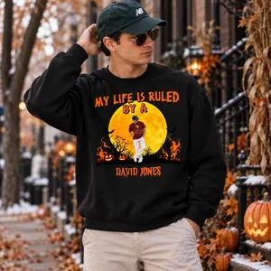Custom Photo Sweatshirt Personalized Name “My Life Is Ruled By A” Funny Halloween Gift