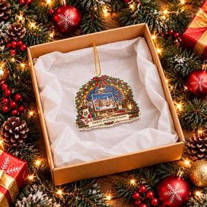 Personalized Ceramic Ornament Custom Name Christmas Art Studio Painter Holiday Keepsake