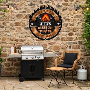 Smoke House & Grill - Personalized Metal Sign