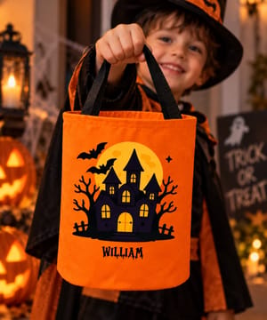 Halloween Candy Bag For Kids – Personalized Trick Or Treat Bucket Party Bag