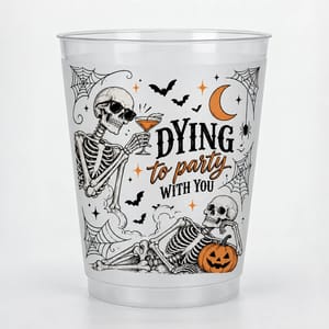 Halloween Party Funny Skeleton Meme - Personalized Cups
