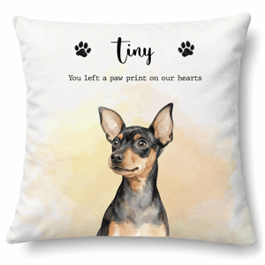 Custom Photo Realistic Watercolor Art Memorial Dog Cat If Love Alone Could Have Kept You Here - Personalized Pillow