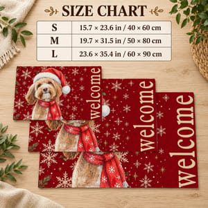 Custom Photo Home Decor Decorative Mat - Personalized Christmas Birthday Gifts For Dog Cat Lovers, Dog Dad And Mom, Cat Owners - Paws And Holiday Cheer