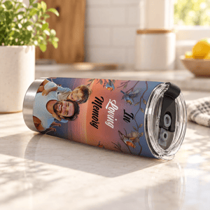 Custom Photo I'm Always With You Lake Pier - Loving, Memorial Gift For Family, Siblings, Friends - Personalized Tumbler