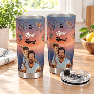 Custom Photo I'm Always With You Lake Pier - Loving, Memorial Gift For Family, Siblings, Friends - Personalized Tumbler
