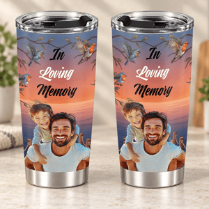 Custom Photo I'm Always With You Lake Pier - Loving, Memorial Gift For Family, Siblings, Friends - Personalized Tumbler
