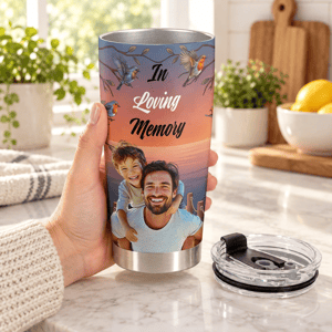 Custom Photo I'm Always With You Lake Pier - Loving, Memorial Gift For Family, Siblings, Friends - Personalized Tumbler