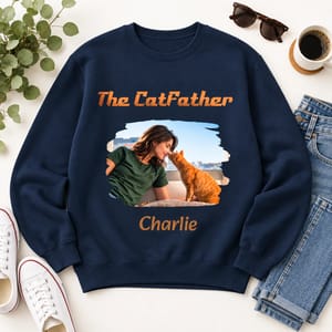 The Catfather Retro Photo - Personalized Shirt