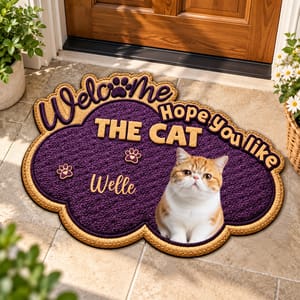 The Pet Makes The Rules Photo - Personalized Doormat