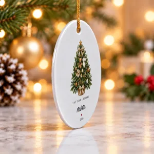 The Year I Became Mom 2026 Christmas Tree Ornament