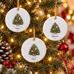 The Year I Became Mom 2026 Christmas Tree Ornament