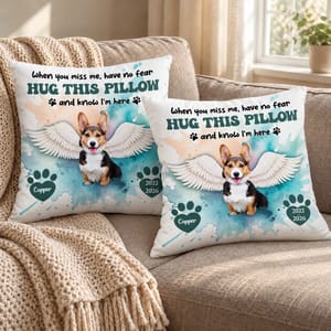 Personalized Pet Loss Pillow - When You Miss Me Hug This Pillow