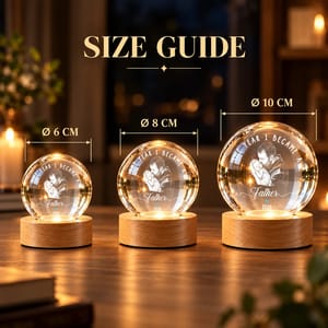 Gift For New Mom - Personalized Custom Photo Pencil Sketch The Year I Became A Mama Crystal Globe Lamp