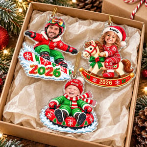 A Little Winter Memory Made Just for Them Personalized Christmas Ornament, Custom Name & Year, Holiday Keepsake, Meaningful Gift
