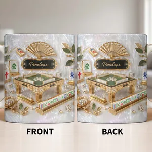 Mahjong Strategy Game Coffee Mug, Personalized Gift For Mahjong Lovers