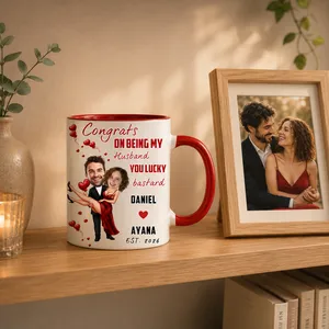 "Lucky Bastard" Personalized Mug – Funny Gift