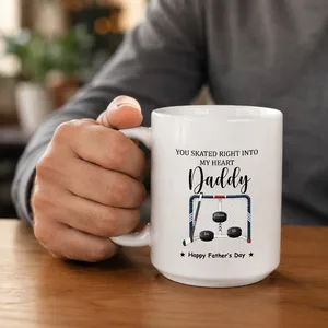 Father's Day Gift For Hockey Dad,We Scored The Best Dad - Personalized Mug