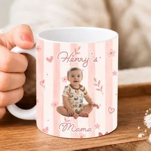 Custom Photo Kid Face - Personalized Custom Mug - Gift For Grandma, Grandpa, Mom, Dad