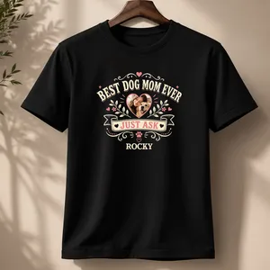 Best Dog Dad/Mom Ever Personalized Dog Photo Shirt