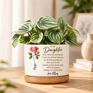 To My Daughter I Love You, Personalized Plant Pot, Gift For Daughter