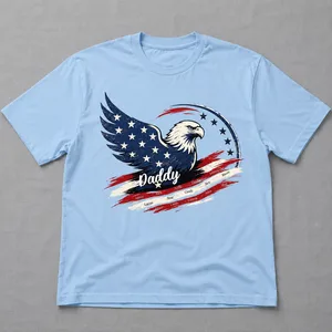 Custom Name Kids, American Flag, Father's Day Gift For Grandpa, Dad - Personalized Shirt