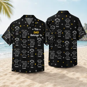 This Dad Mom Belongs To Kids and Pet Personalized Hawaiian Shirt