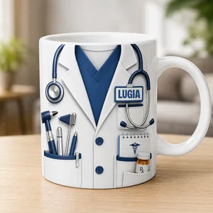 Customize With Your Favorite Doctor's Name And Tools, Coffee Mug, Gift For Medical Professionals