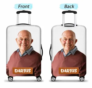 Custom Photo Friends Family Couple Travel Lover - Personalized Luggage Cover