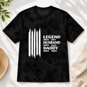 Custom Legend Since Year T-Shirt - Personalized Dad Timeline Tee with Important Family Years