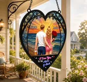 Back Couple You & Me We Got This Till Our Last Breath - Personalized Couple Suncatcher – Custom Romantic Ornament, Playful & Passionate Anniversary, Birthday & Valentine's Gift