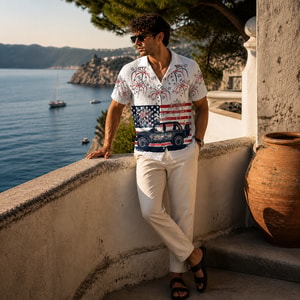 American Pride Jeep Hawaiian Shirt For Independence Day