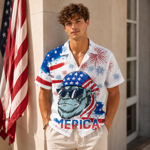 Independence Day Hawaiian Shirt For Proud Americans