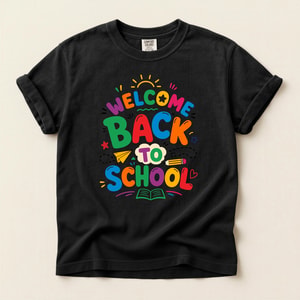 Welcome Back to School – Colorful Fun Learning Typography Design