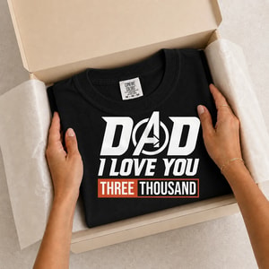 Dad Avengers Inspired Love You 3000 T-Shirt