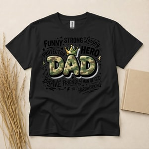 Strong Loving Dad Hero Protector T-Shirt