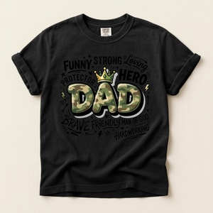 Strong Loving Dad Hero Protector T-Shirt
