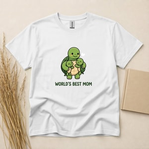 World's Best Mom Turtle Family Cute Mother's Day T-Shirt