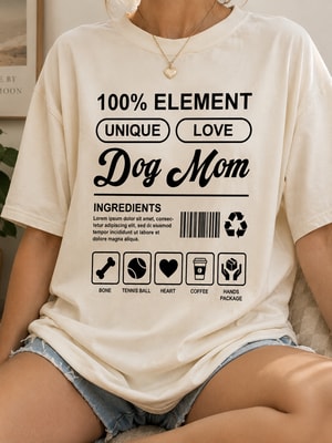 Personalized Dog Mom Ingredients Custom Name T-Shirt