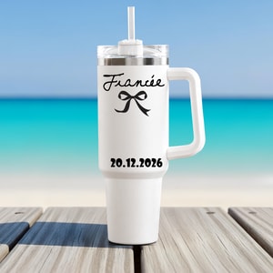 Personalized Fiancé Fiancée Tumbler Engagement Gift