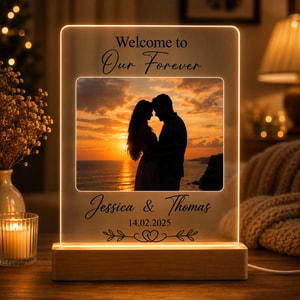 Custom LED Night Light Gift for Couples Personalized Design