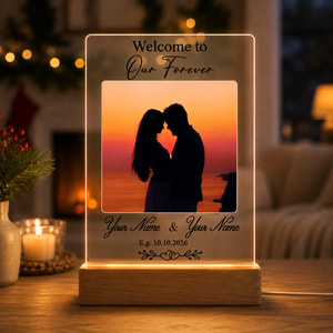 Custom LED Night Light Gift for Couples Personalized Design