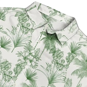 Custom Dog Photo Hawaiian Shirt, Personalized Pet Toile De Jouy Beach Shirt, Custom Pencil Drawing Family Pet Shirt, Custom Men Hawaiian Shirt