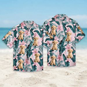 Custom Pet Hawaiian Shirt Personalized Dog Photo Tropical Vacation Shirt