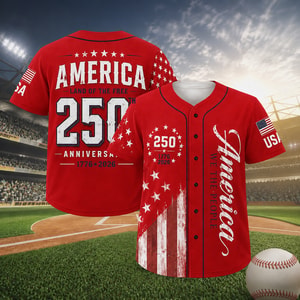 250 Years We The People Baseball Jersey, USA 1776-2026 Patriotic Anniversary Shirt